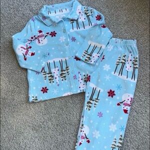 Karen Neuburger 2 Piece Soft Flannel Snow Scene PJ’s Size XXS 2T/3 EC